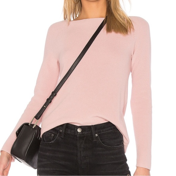 Long Sleeve Pink Cotton Sweater - Picture 2 of 7